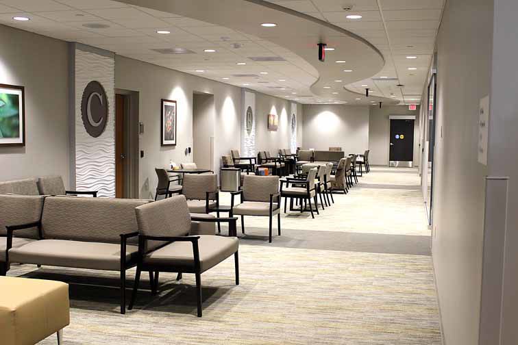 Renovated clinic waiting